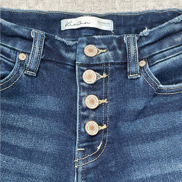 Women’s KanCan #165915 Button Fly Rolled Hem Denim Jeans Size 25 - Picture 6 of 11